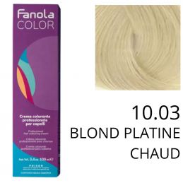 Coloration Fanola 10.03 Blond platine chaud