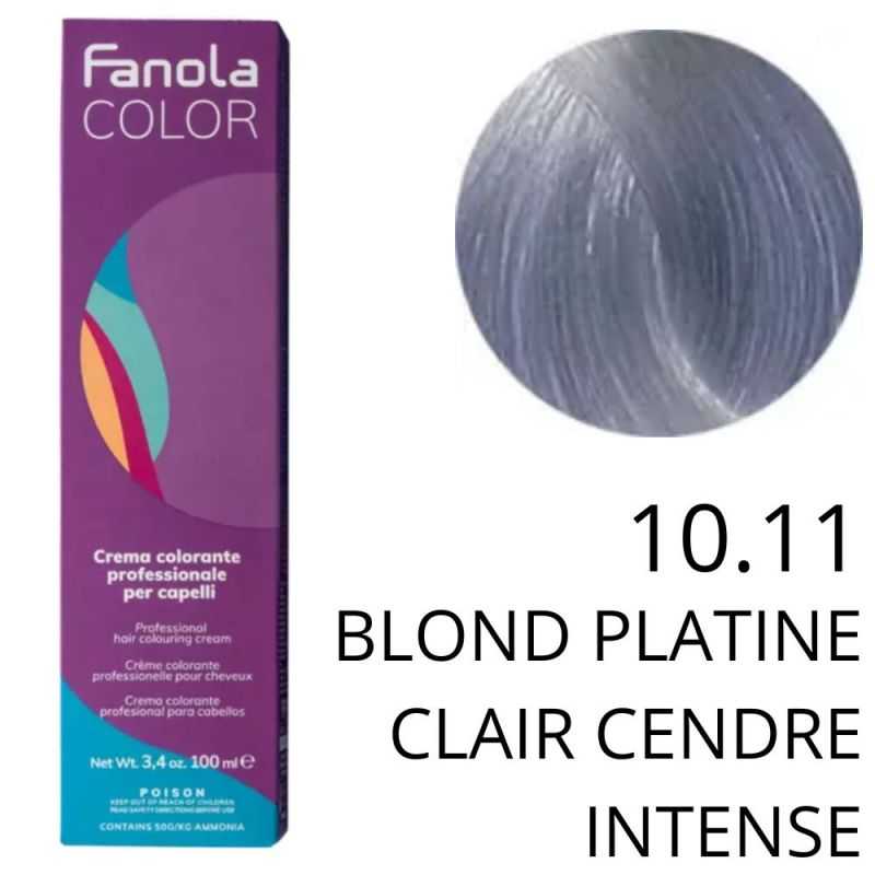 Coloration Fanola 10.11 Blond platine clair cendré intense