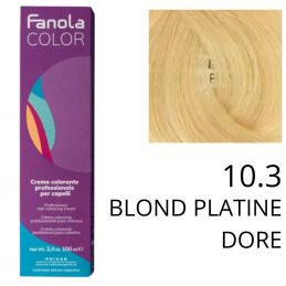 Coloration Fanola 10.3 Blond platine doré