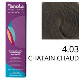 Coloration Fanola 4.03 Chatain chaud