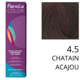 Coloration Fanola 4.5 Chatain acajou