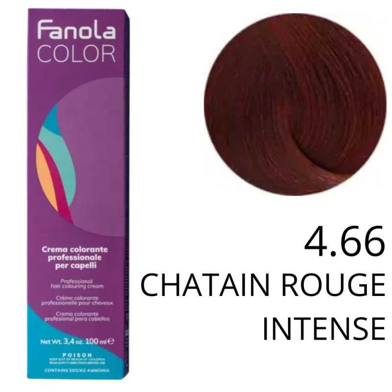 Coloration Fanola 4.66 Chatain rouge intense