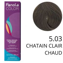 Coloration Fanola 5.03 Chatain clair chaud