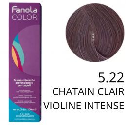 Coloration Fanola 5.22 Chatain clair violet intense