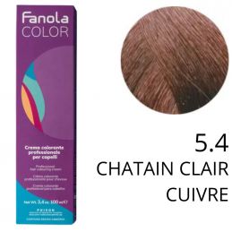 Coloration Fanola 5.4 Chatain clair cuivré