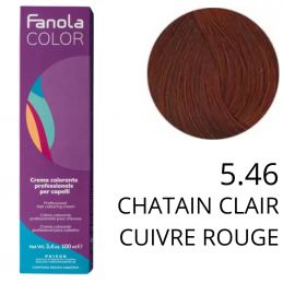 Coloration Fanola 5.46 Chatain clair cuivré rouge