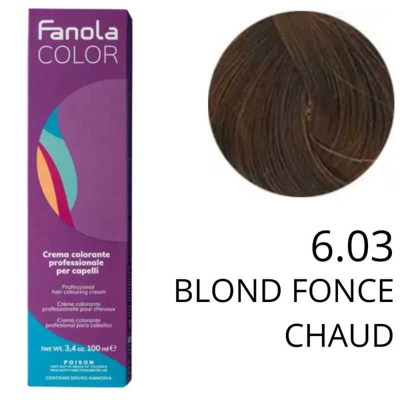 Coloration Fanola 6.03 Blond foncé chaud
