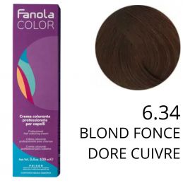Coloration Fanola 6.34 Blond foncé doré cuivré