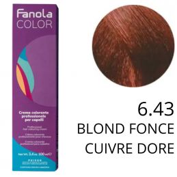 Coloration Fanola 6.43 Blond foncé cuivré doré
