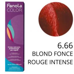 Coloration Fanola 6.66 Blond foncé rouge intense