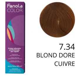 Coloration Fanola 7.34 Blond doré cuivré