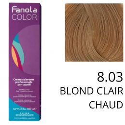 Coloration Fanola 8.03 Blond clair chaud