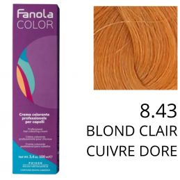 Coloration Fanola 8.43 Blond clair cuivré doré