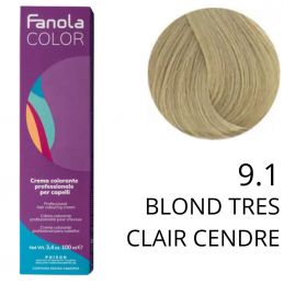 Coloration Fanola 9.1 Blond très clair cendré