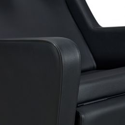 Bac de lavage Yannik professionnel avec repose-pieds électrique et vasque noire