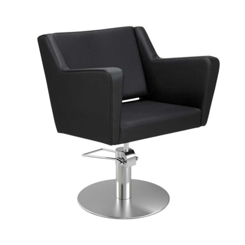 Fauteuil de coiffure Anouk noir base ronde Fauteuil de coiffure Anouk noir base ronde