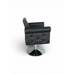 Fauteuil de coiffure Pompei noir hauteur réglable