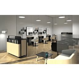 Coiffeuse Dafne poste de travail avec rangement intégré