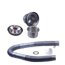 Bonde complète avec grille et bouchon
