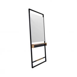 Miroir coiffeuse ROB pour salon de barbier avec LED intégrée