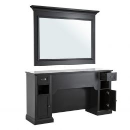 Poste de coiffage William 4 B avec grand miroir
