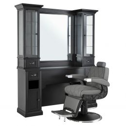 Meuble de coiffure William 2 B avec vitrines Meuble de coiffure William 2 B avec vitrines