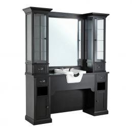 Meuble de coiffage William 1 B/22 avec vitrines et miroir