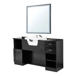 Meuble de coiffage Jules B 02/08 avec miroir carré LED