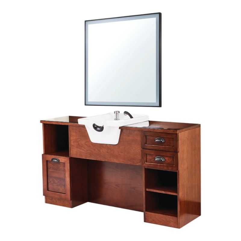 Meuble de coiffage Jules BR 02/08 avec miroir carré LED