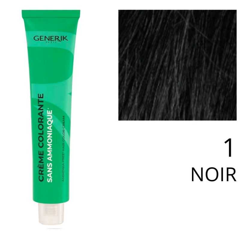 Coloration sans ammoniaque Generik 1 Noir 180ml