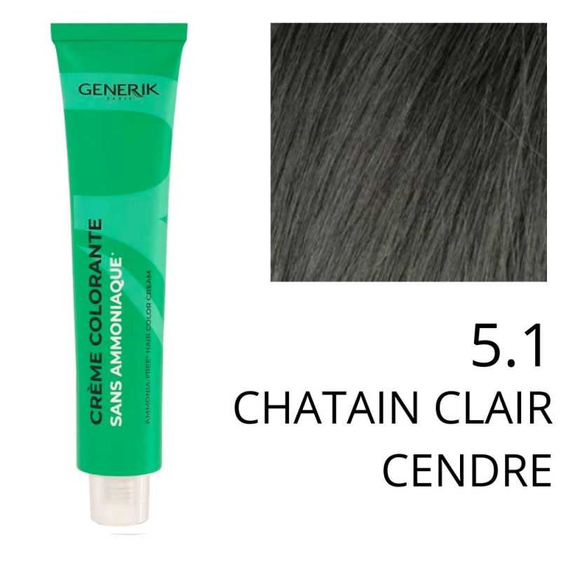 Coloration Generik sans ammoniaque 5,1Châtain clair cendré