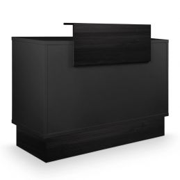 Comptoir caisse Thierry noir finition bois noir