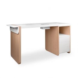 Table manucure Carina 144 cm avec aspirateur intégré