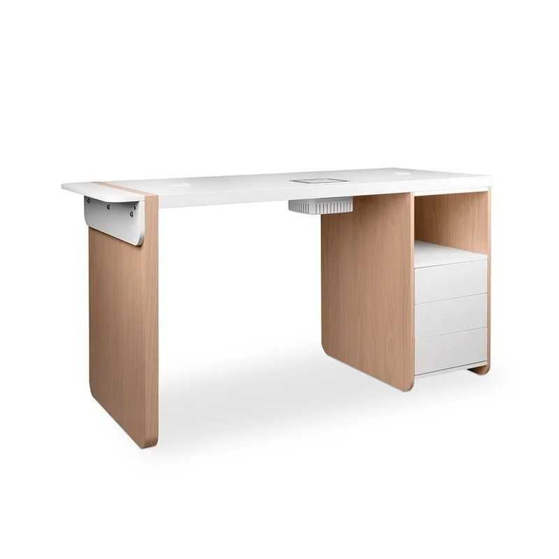 Table manucure Carina 144 cm avec aspirateur intégré Table manucure Carina 144 cm avec aspirateur intégré