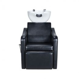 Bac à shampoing professionnel vasque noire