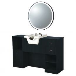 Poste de coiffage OKE 7 98 avec vasque blanche