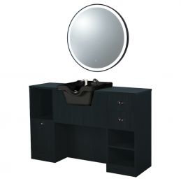 Poste de coiffage professionnel OKE 7 98/B noir