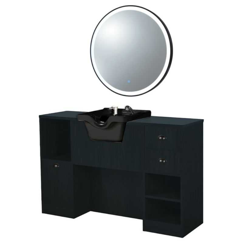 Poste de coiffage professionnel OKE 7 98/B noir