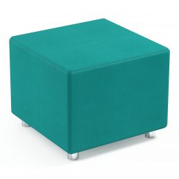 Pouf salle d’attente Cube turquoise