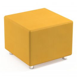 Pouf salle d’attente Cube jaune