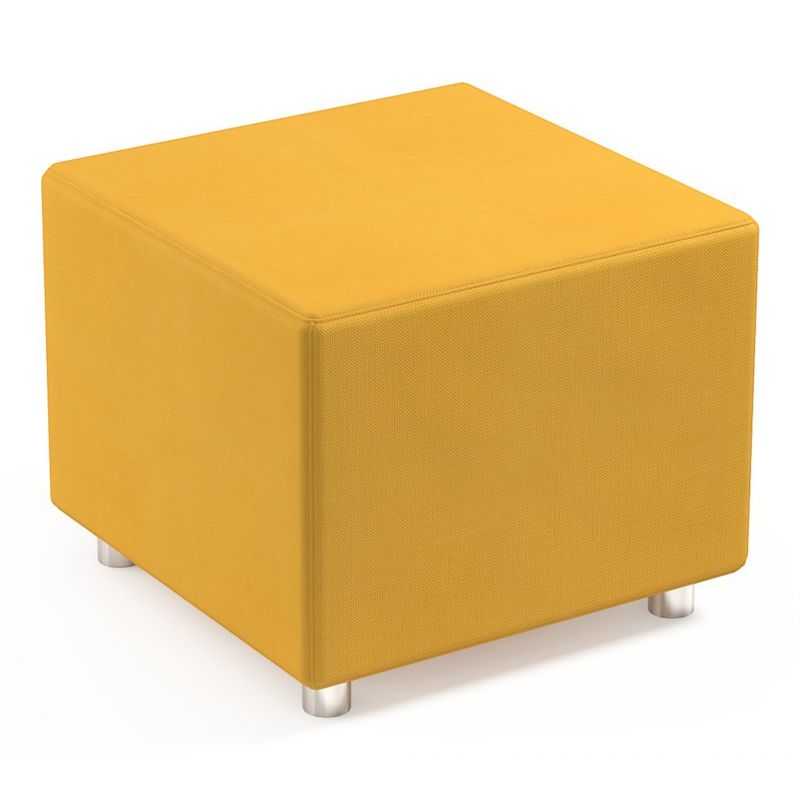 Pouf salle d’attente Cube jaune Pouf salle d’attente Cube jaune