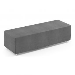 Canapé salle d’attente Tube Mirplay gris 160 cm