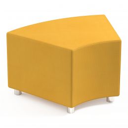 Canapé d’angle salle d’attente jaune