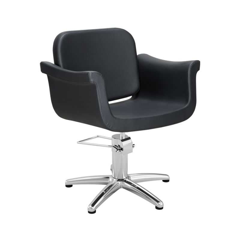 Hydra B F – fauteuil coiffure professionnel pied étoile inox