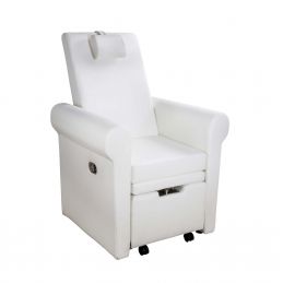 Fauteuil pédicure Aventur blanc avec espace SPA