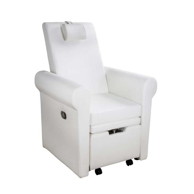 Fauteuil pédicure Aventur blanc avec espace SPA