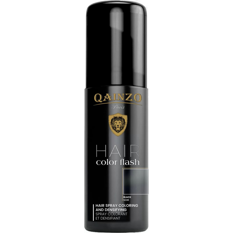 QAINZO Hair Spray Color Flash Noir 150 ml