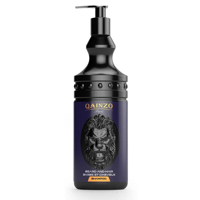 QAINZO Shampoing cheveux et barbe 400 ml
