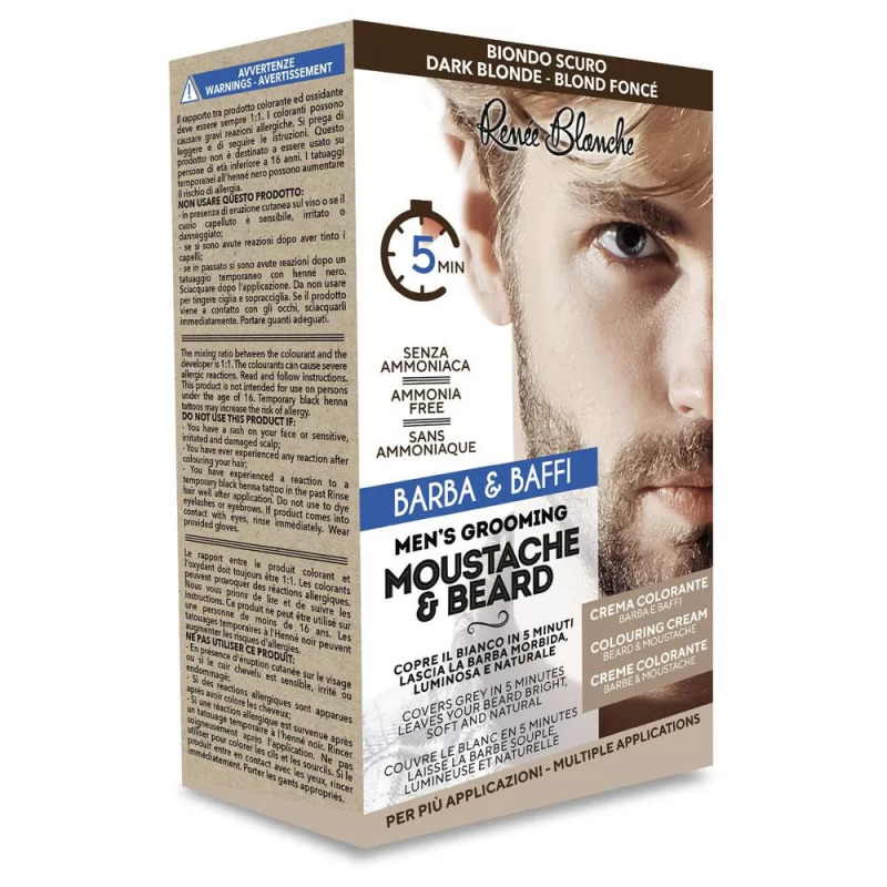 Kit Renée Blanche coloration barbe et moustache blond foncé