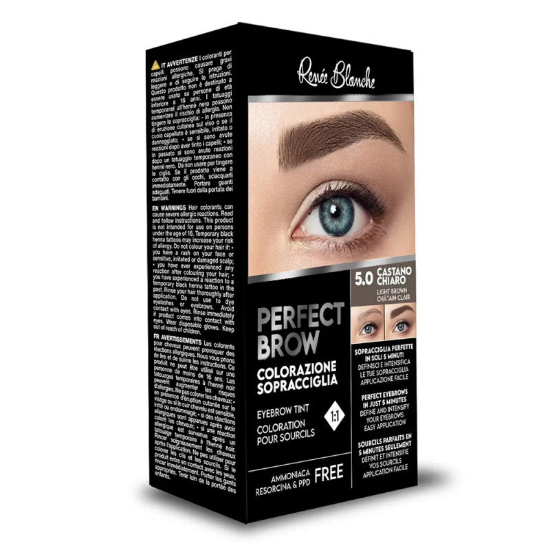 Kit PerfectBrown Châtain Clair pour Teinture des Sourcils - Renée Blanche